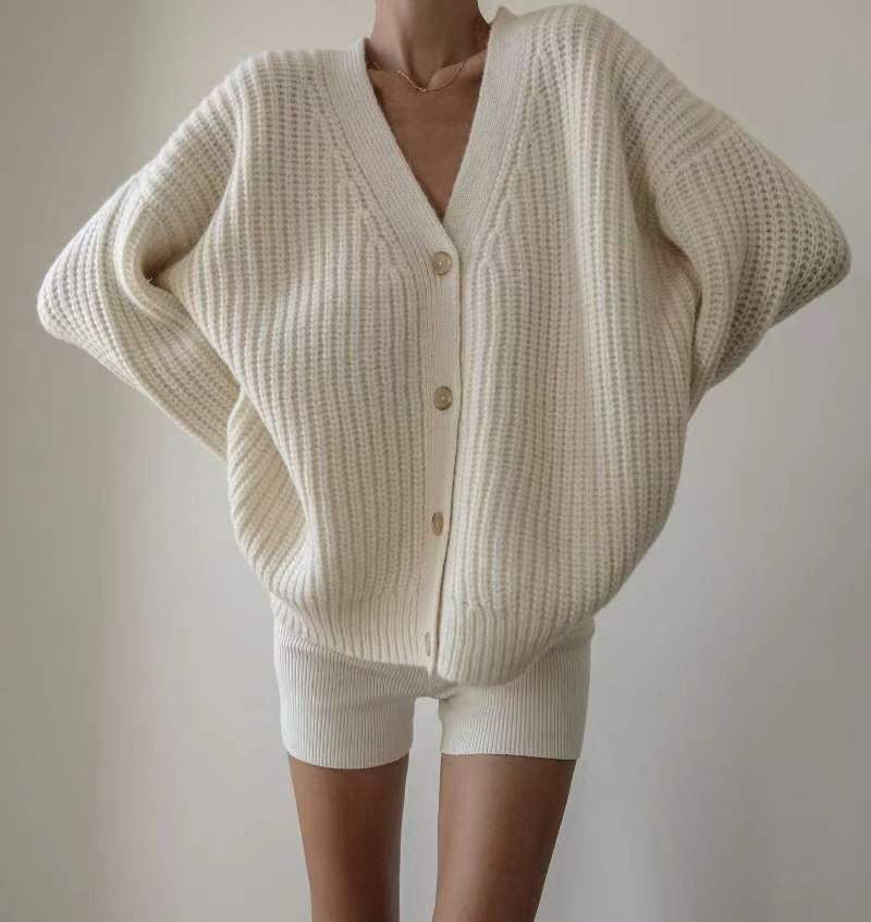 MEIS™ | Fashionable loose V-neck sweater Cardigan