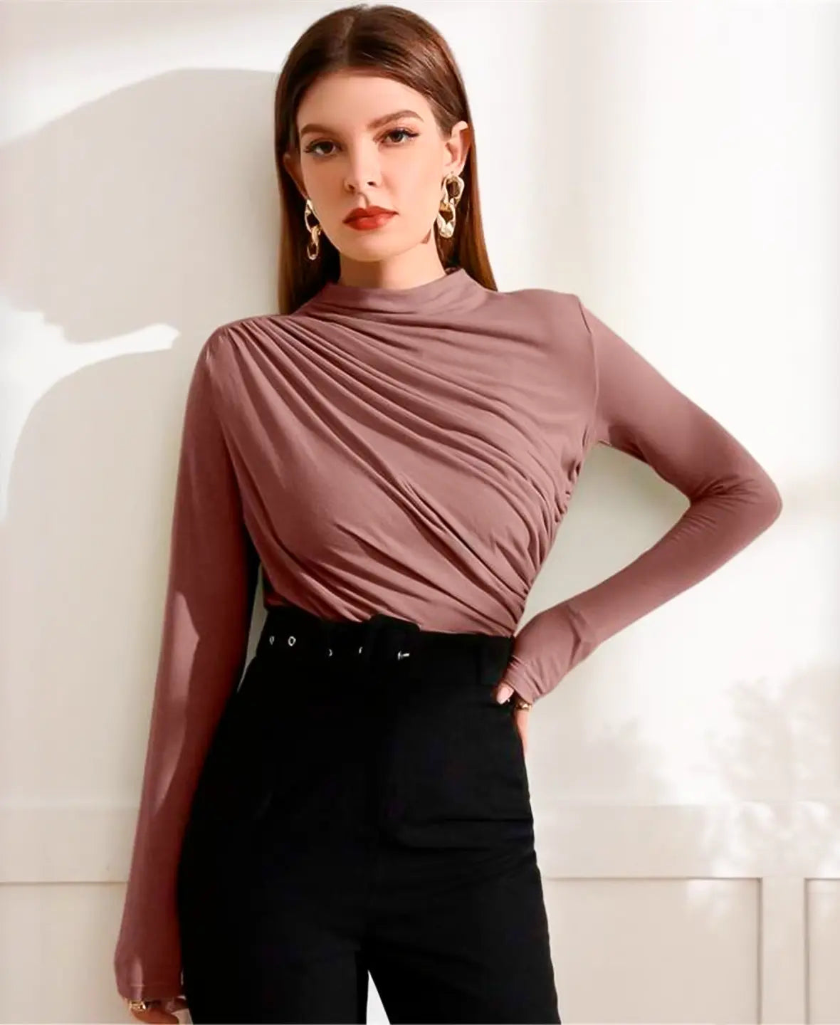 MEIS™ | Soft Drape Long Sleeve Top