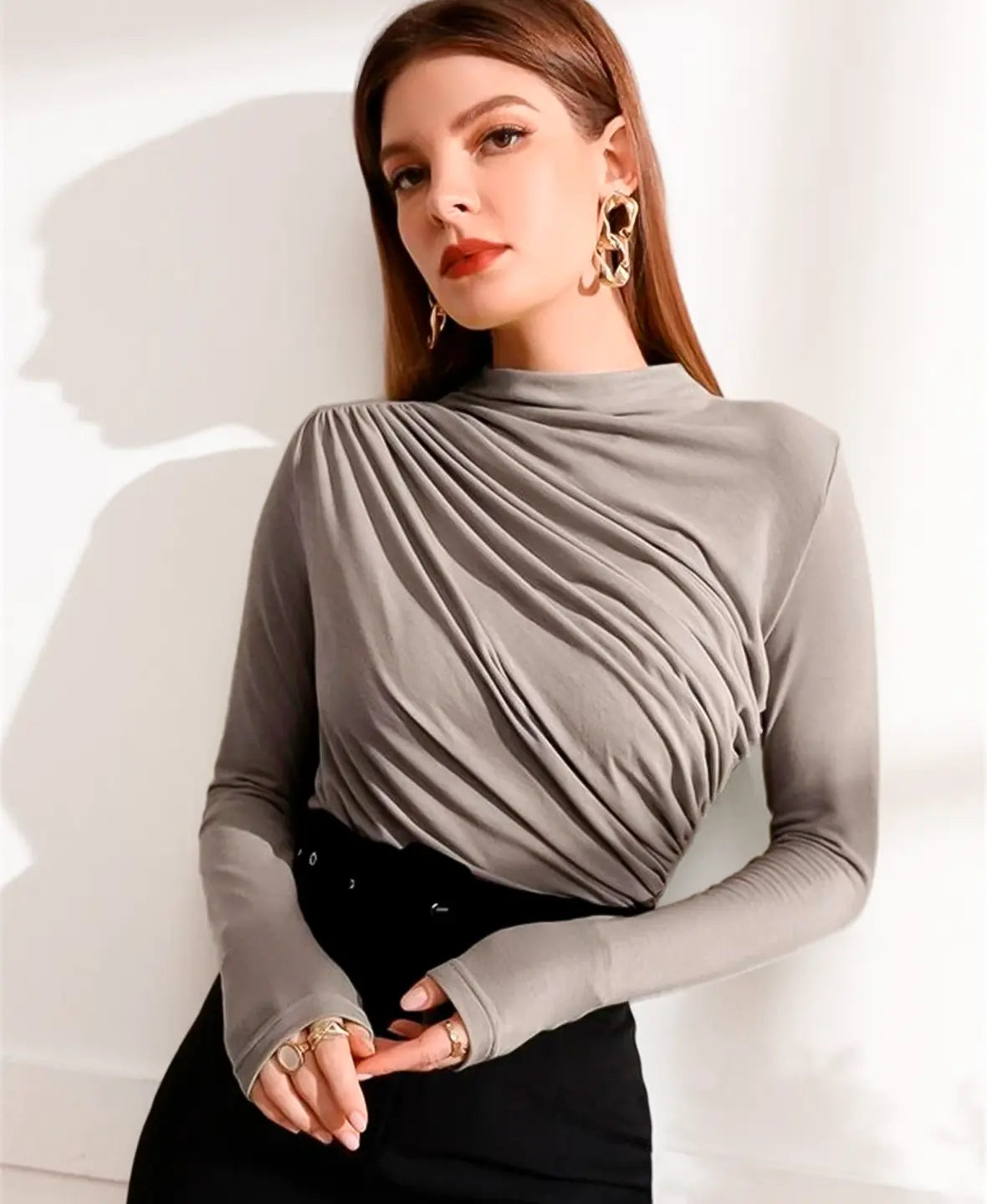 MEIS™ | Soft Drape Long Sleeve Top