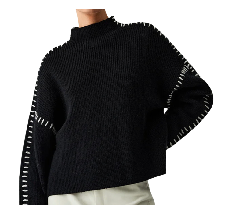 MEIS™ | Shift The Focus Oversized Mockneck Sweater