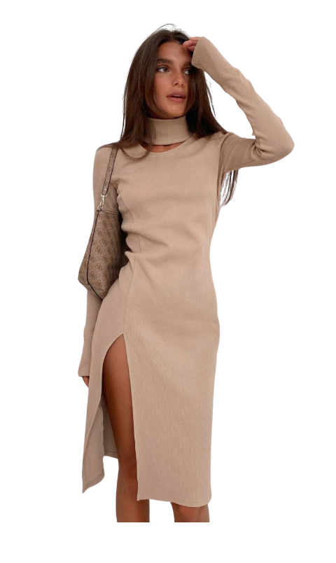 MEIS™ | Stylish Side Split Knitted Dress