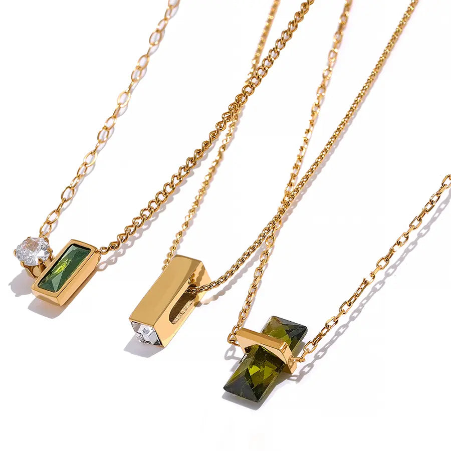 MEIS™ | Stainless Steel Prism Necklace