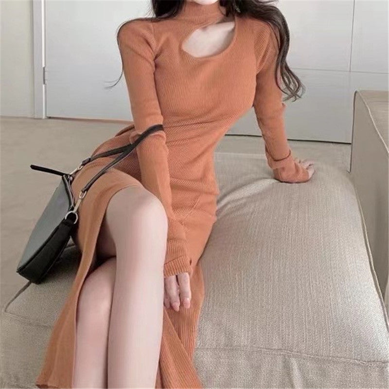 MEIS™ | Elegant High-waist Sweater Dress